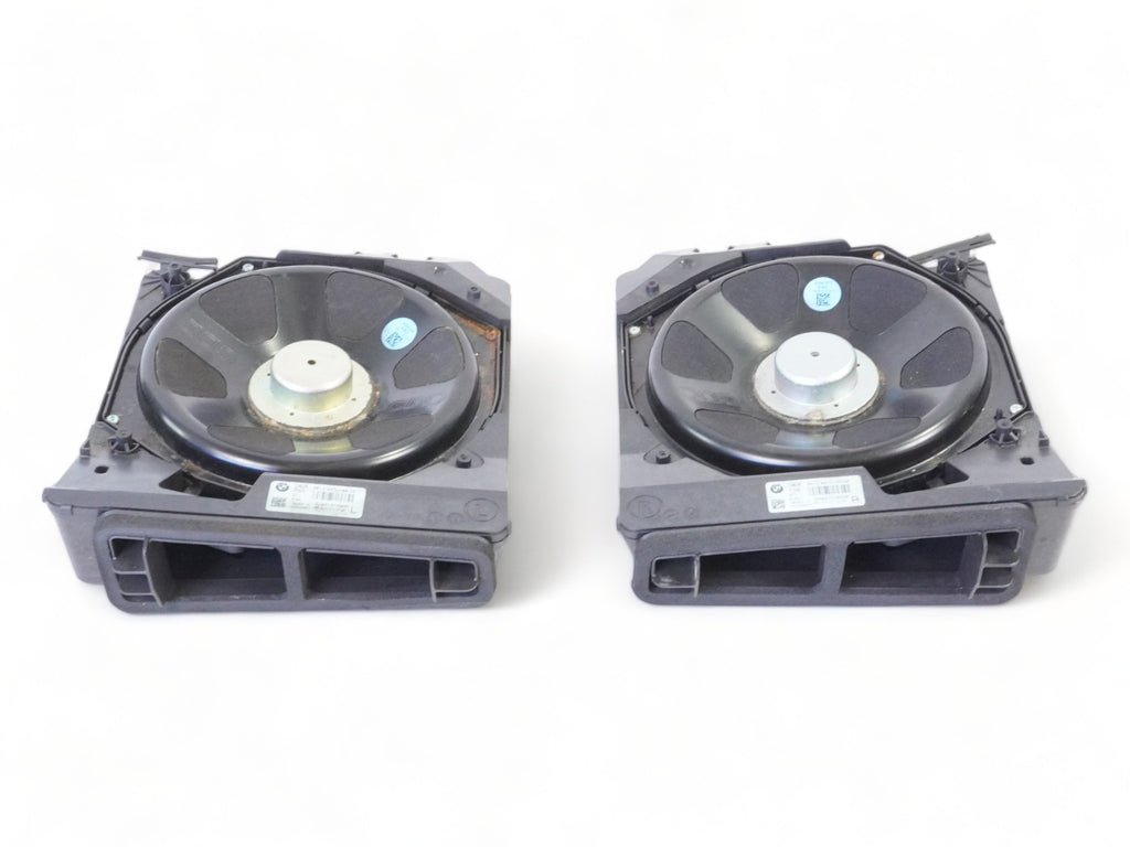  2013 - 2018 BMW 3 SERIES F30 SPEAKER AUDIO SUBWOOFER LEFT RIGHT SET OF 2 OEM, used