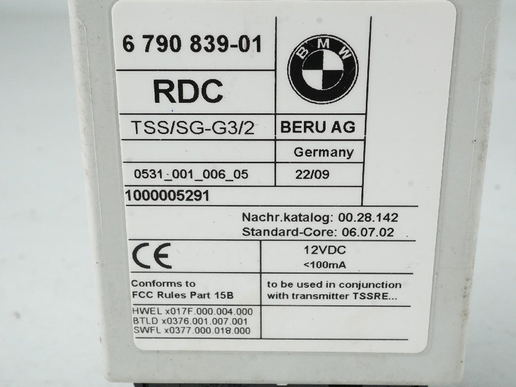  2009 - 2012 BMW 7 SERIES F01 RDC TIRE PRESSURE MODULE CONTROL MONITORING OEM, price