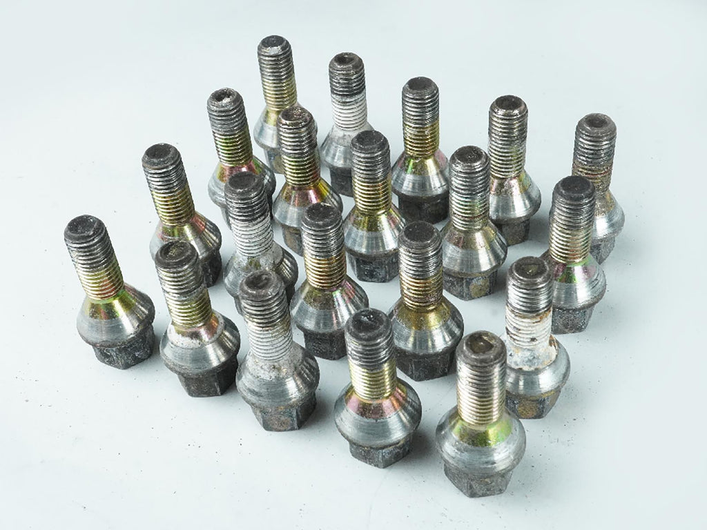  1997 - 2000 BMW 5 SERIES E39 NUG LUTS BOLTS STANDARD WHEEL SET OF 20 OEM, cheap