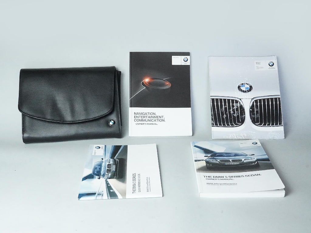  2011 - 2016 BMW 5 SERIES F10 528 X DRIVE OWNER MANUAL BOOKS BAG INSTRUCTION, used