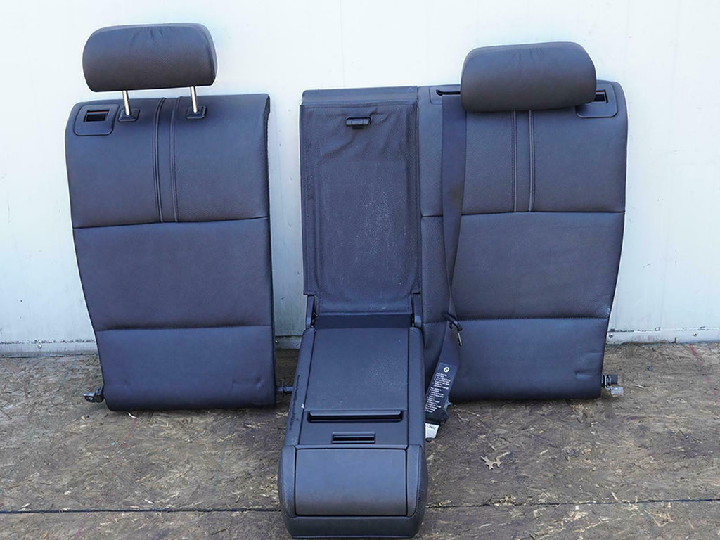  2004 - 2010 BMW X3 E83 SEAT LEATHER INTERIOR REAR W STORAGE COMP SET OF 3 OEM, cheap