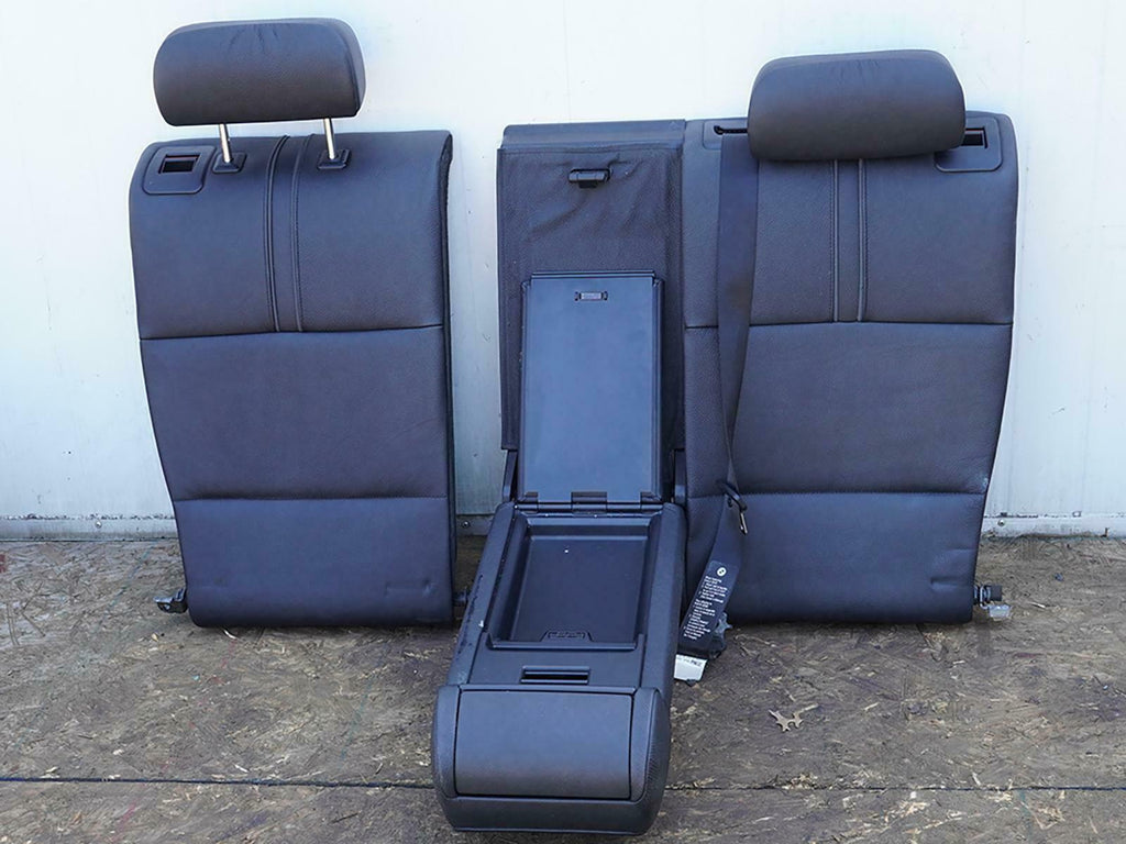  2004 - 2010 BMW X3 E83 SEAT LEATHER INTERIOR REAR W STORAGE COMP SET OF 3 OEM, used