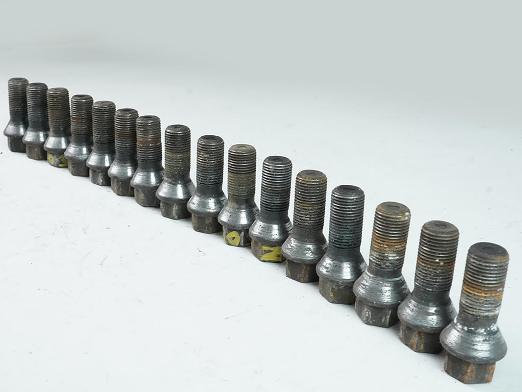  2012 - 2018 BMW 3 SERIES F30 NUG LUTS WHEEL BOLTS STANDARD SET OF 16 OEM, used