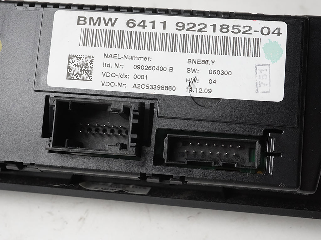  2006 - 2009 BMW 3 SERIES E90 CLIMATE TEMPERATURE SWITCH CONTROL PANEL UNIT OEM, in stock