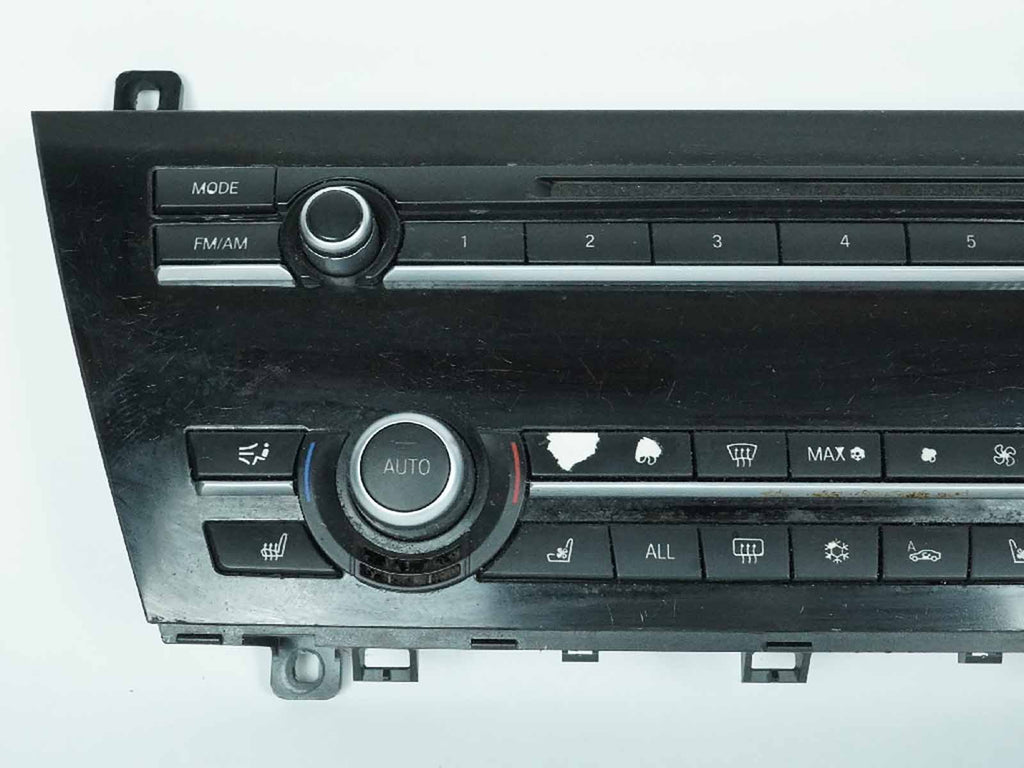  2012 BMW 6 SERIES F13 AUDIO RADIO RECEIVER TEMP HVAC CONTROL W SEAT HEAT OEM, used