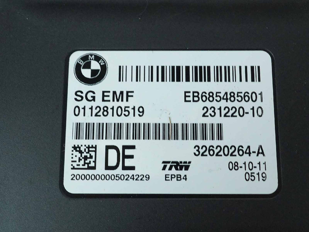  2011 - 2016 BMW 5 SERIES F10 PARKING BRAKE CONTROL MODULE UNIT 32620264 OEM, used