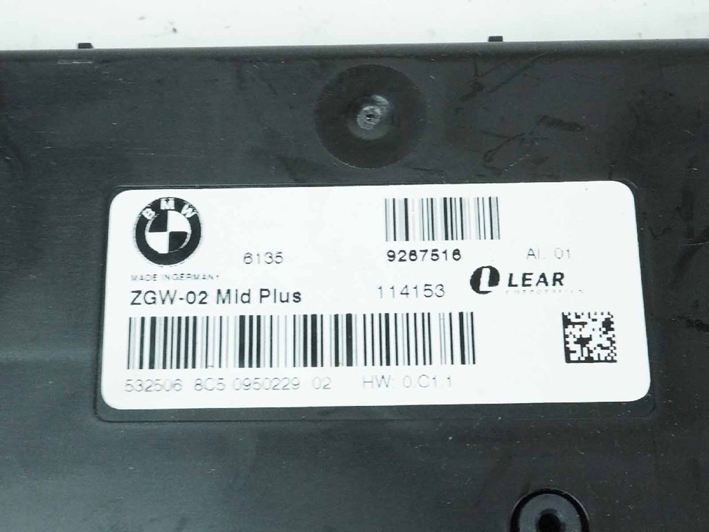  2011 - 2015 BMW 5 SERIES F10 535XI CENTRAL GATEWAY CONTROL MODULE 61359267516, used