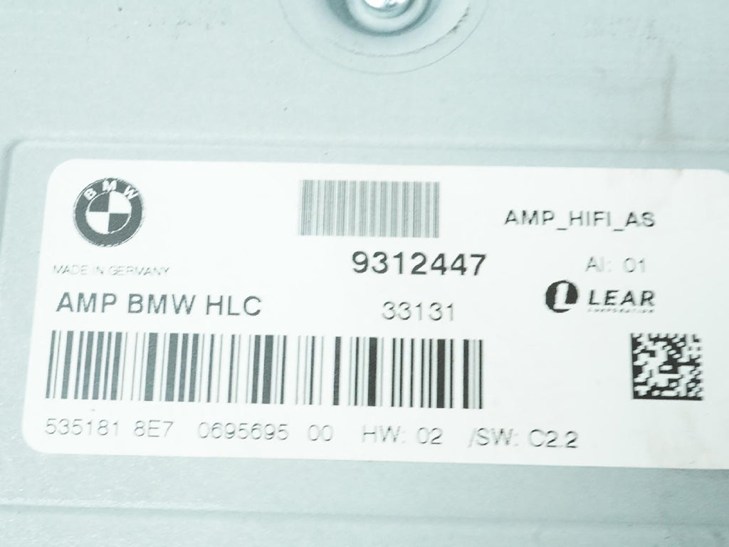  2012 - 2015 BMW 3 SERIES F30 AUDIO RADIO AMPLIFIER HIFI MODULE LEAR 9312447 OEM, buy