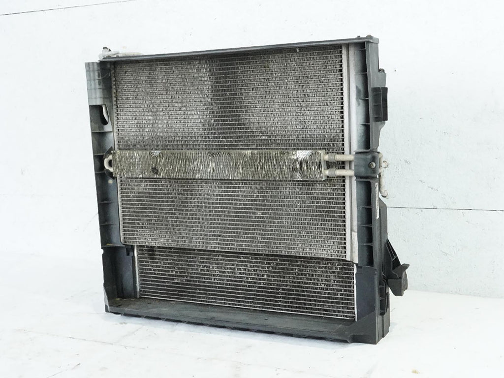  2007 - 2010 BMW X5 E70 3.0L AT RADIATOR CONDENSER OIL COOLER FAN SHROUD MOTOR, price