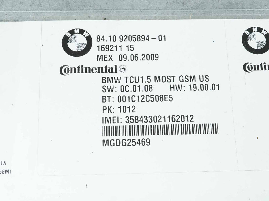  2008 - 2011 BMW 5 SERIES E61 COMMUNICATION TELEMATICS BLUETOOTH CONTROL MODULE, cheap