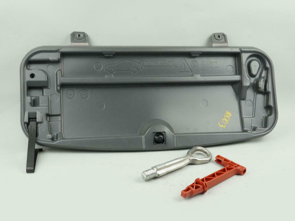  2009 - 2015 BMW 7 SERIES F01 TRUNK LID FIRST AID TOOL KIT COVER HOLEDER OEM, cheap