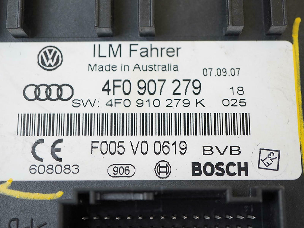  2005 - 2012 AUDI A6 C6 ONBOARD POWER SUPPLY CONTROL MODULE UNIT 4F0910279E OEM, price