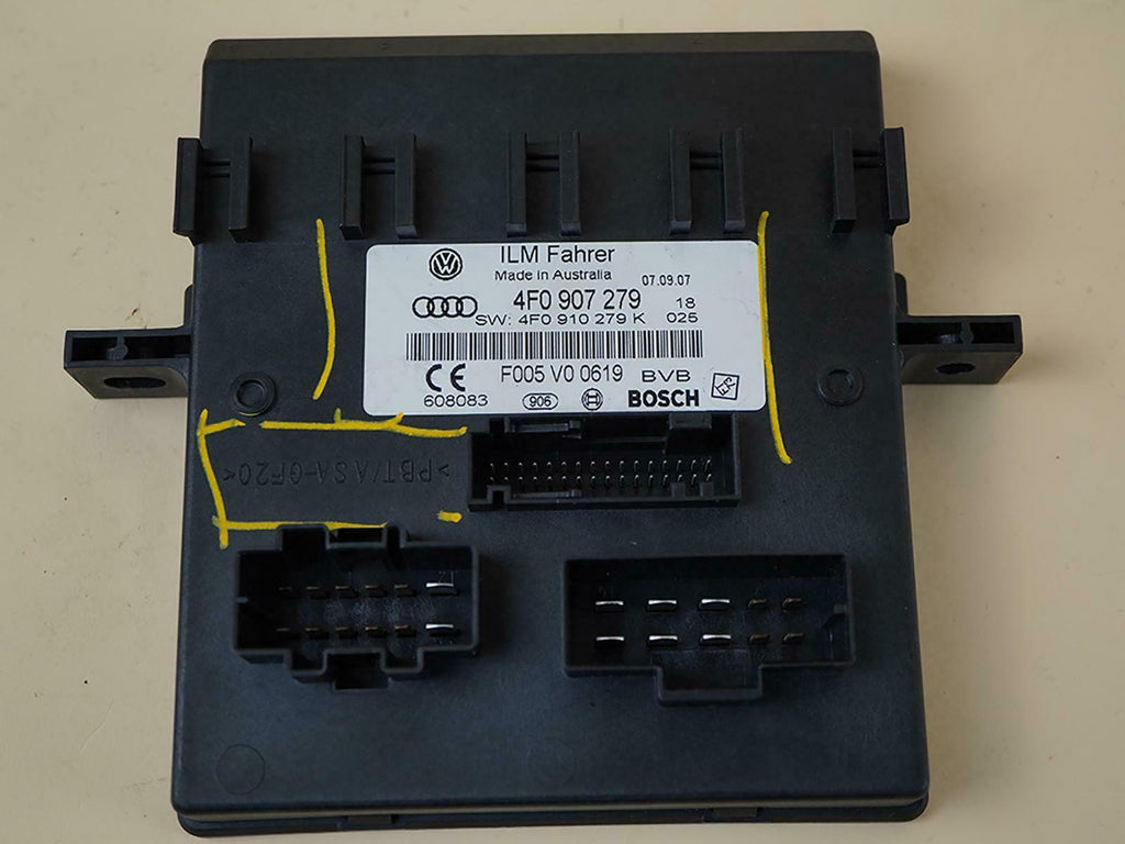  2005 - 2012 AUDI A6 C6 ONBOARD POWER SUPPLY CONTROL MODULE UNIT 4F0910279E OEM, used