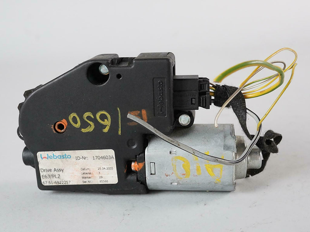  2006 - 2010 BMW 6 SERIES E63 SUNROOF MOONROOF MOTOR REGULATOR UNIT 1704603A OEM, buy