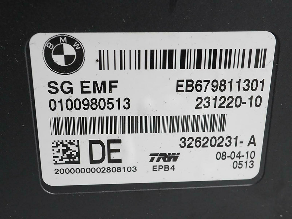  2011 - 2016 BMW 5 SERIES F10 PARKING BRAKE CONTROL MODULE COMPUTER RIGHT OEM, used