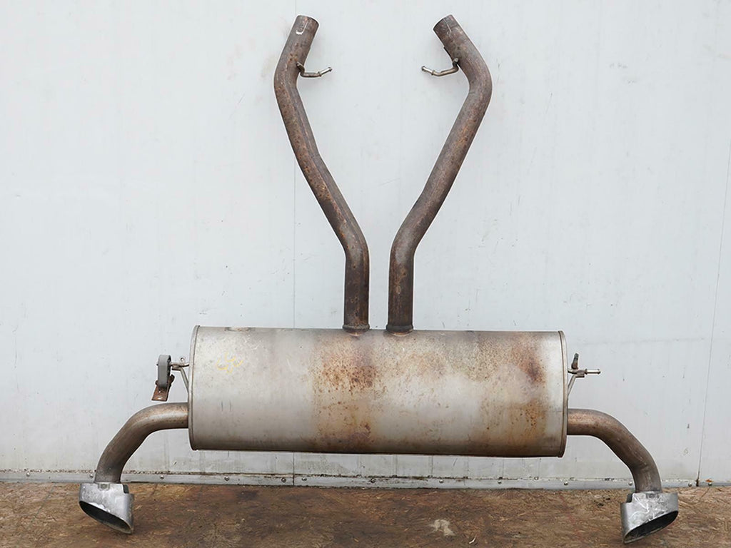  2007 - 2009 BMW X5 E70 4.8L ENGINE EXHAUST SYSTEM DUAL MUFFLER REAR 7558837 OEM, buy