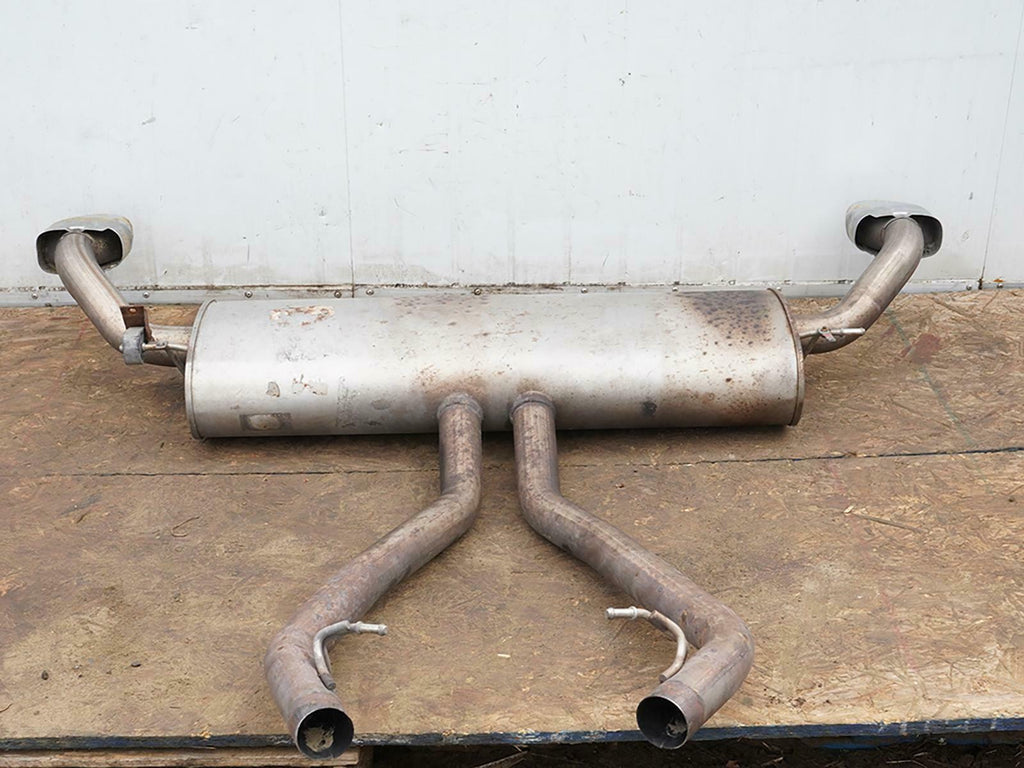  2007 - 2009 BMW X5 E70 4.8L ENGINE EXHAUST SYSTEM DUAL MUFFLER REAR 7558837 OEM, in stock