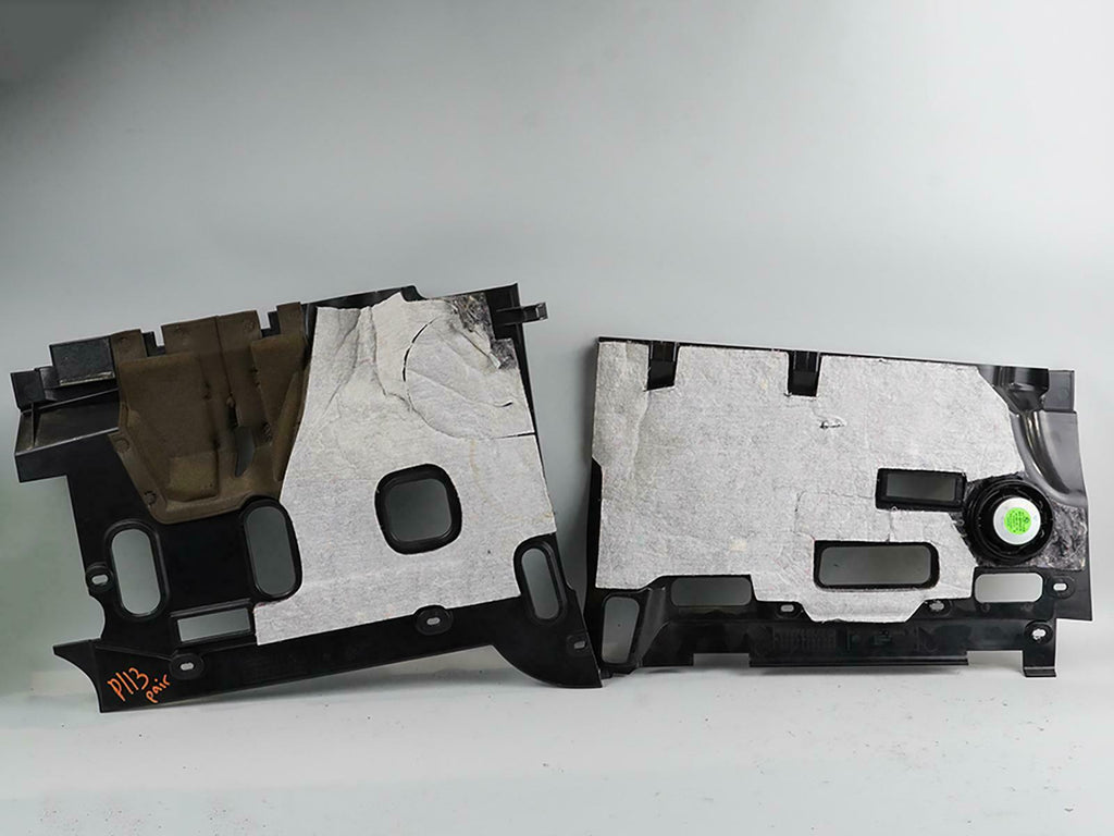  2006 - 2008 BMW 7 SERIES E65 UNDER DASH LOWER KICK PANEL COVER LEFT RIGHT SET, used