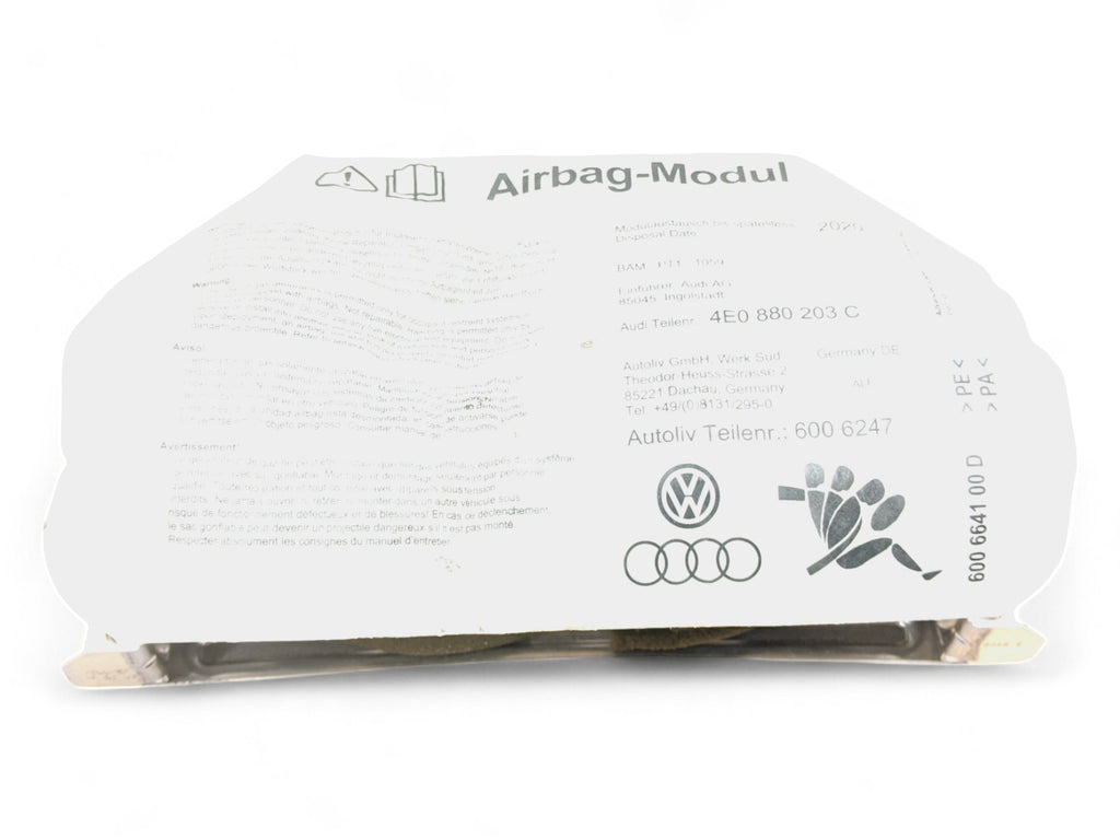  2003 - 2010 AUDI A8 2007 - 2009 S8 ტორპედოს აირბაგი მარჯვენა, buy